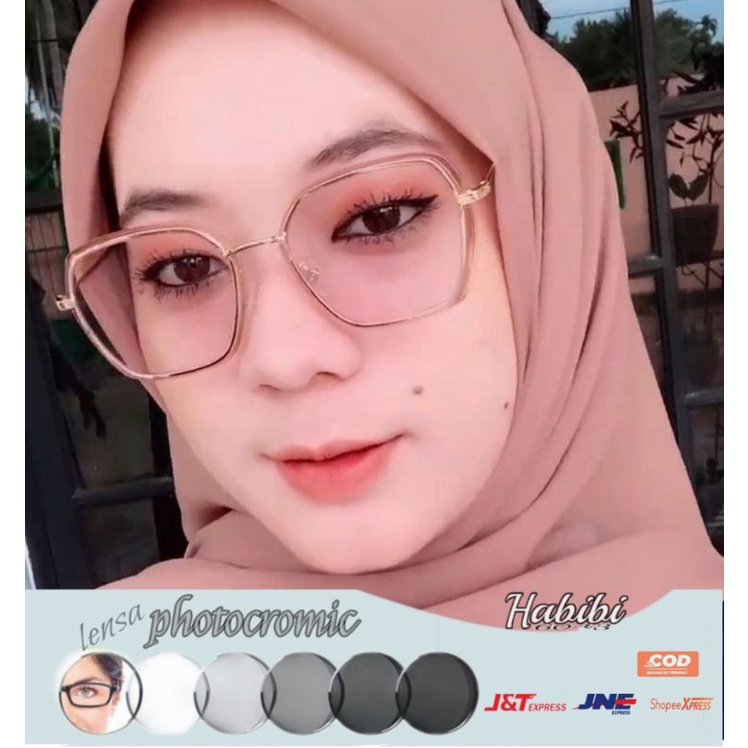 Kacamata trendy|kacamata photocromic 0038/kacamata minus antiradiasi