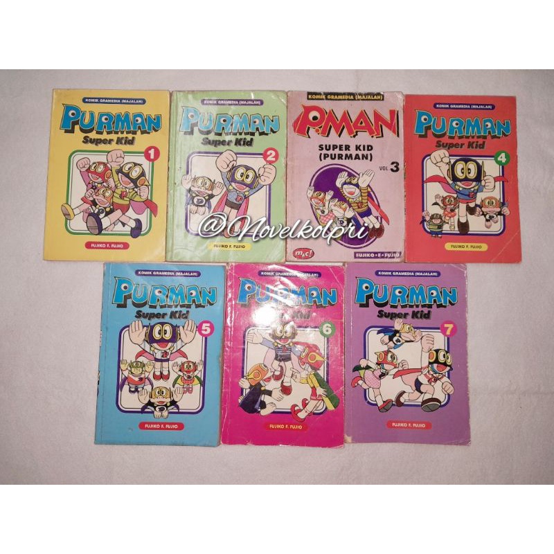 Komik Purman / P-Man Super Kid 1-7 Tamat - Fujiko F Fujio