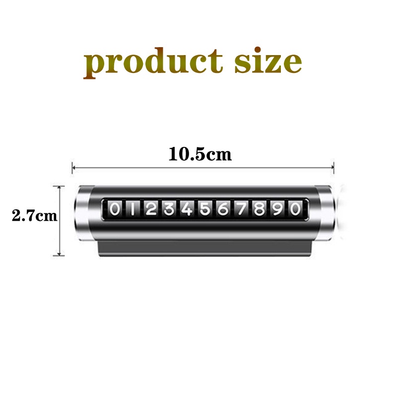 Plat Nomor Telfon Magnetik Untuk Parkir Mobil Sementara