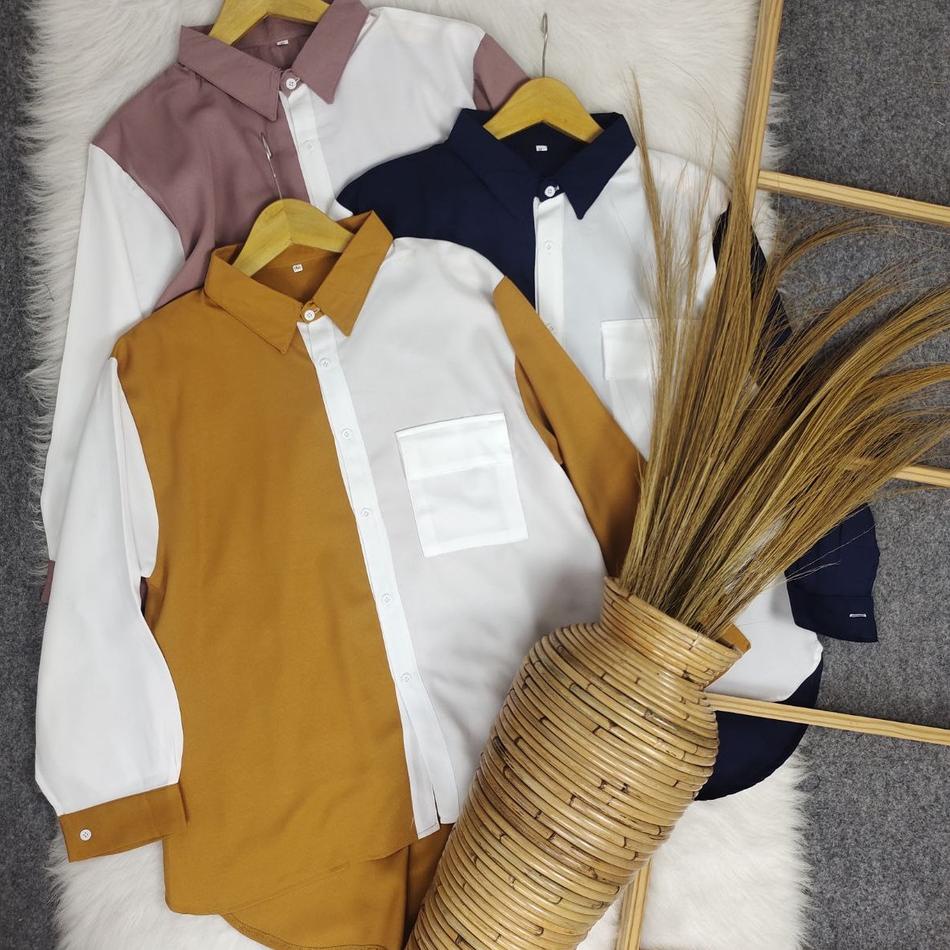 ❂ KEMEJA ATASAN JUMBO LD   150 (COD) ™