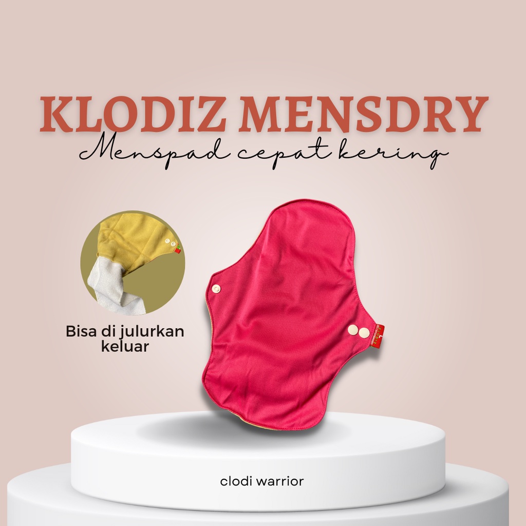 Klodiz MENSDRY (Pembalut kain cepat kering)