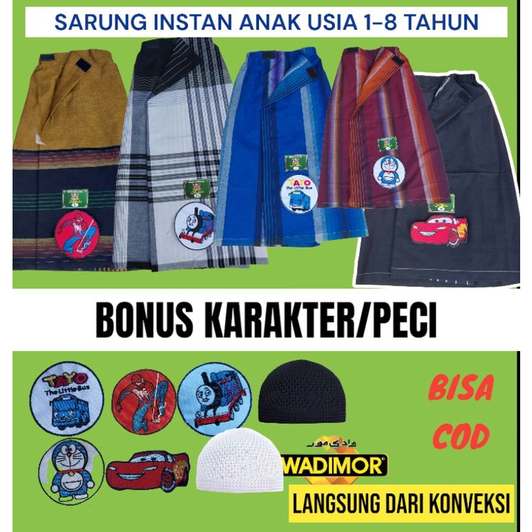 Sarung Instan Anak Bahan Sarung Wadimor