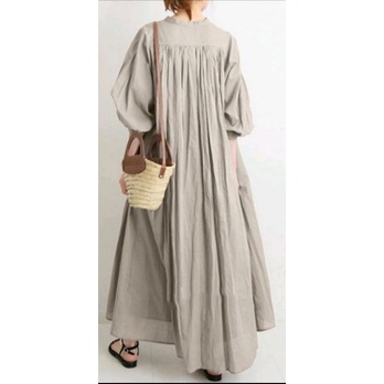 dress gamis maxi Namira maxi dress Linen Rami  gamis maxi dress Oversize dress  gamis terbaru bisa C