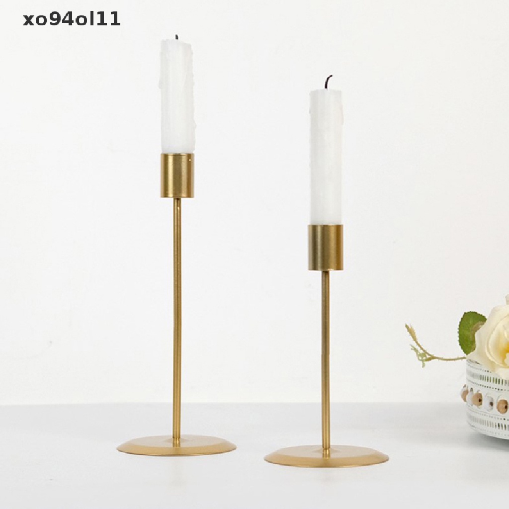 Xo 2Pcs Holder Stand Pernikahan Metal Modern Dekorasi Desktop OL