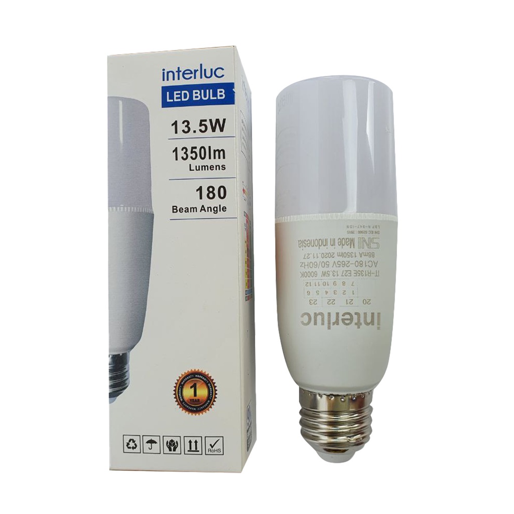 BULB STICK LED IT-R13E5 13.5W E27 6000K White INTERLUC