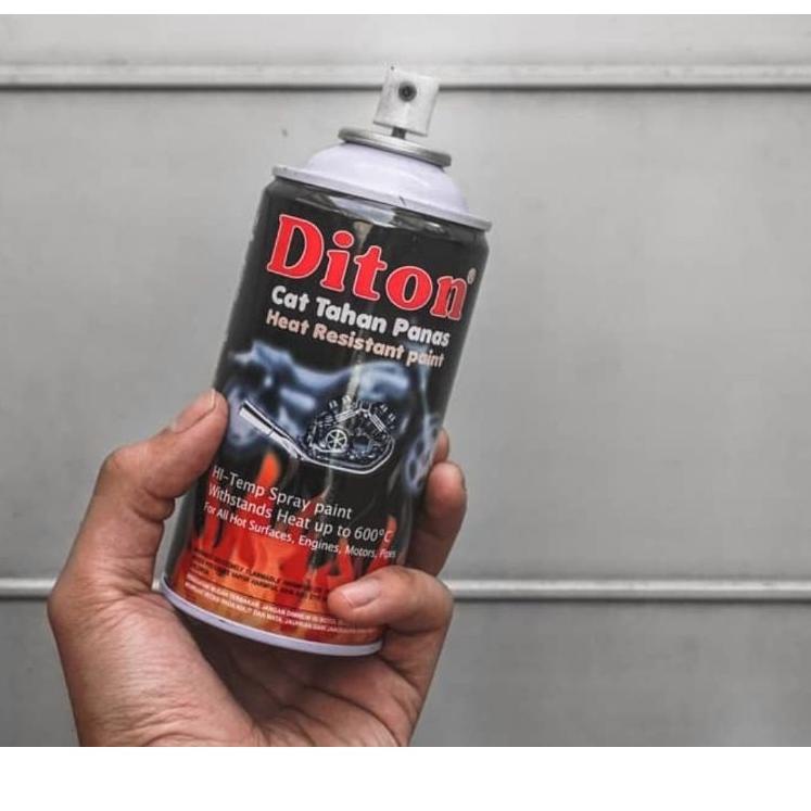Diskon Populer pilox cat semprot Hi tem anti panas black silver bronze khusus knalpot DITON PREMIUM