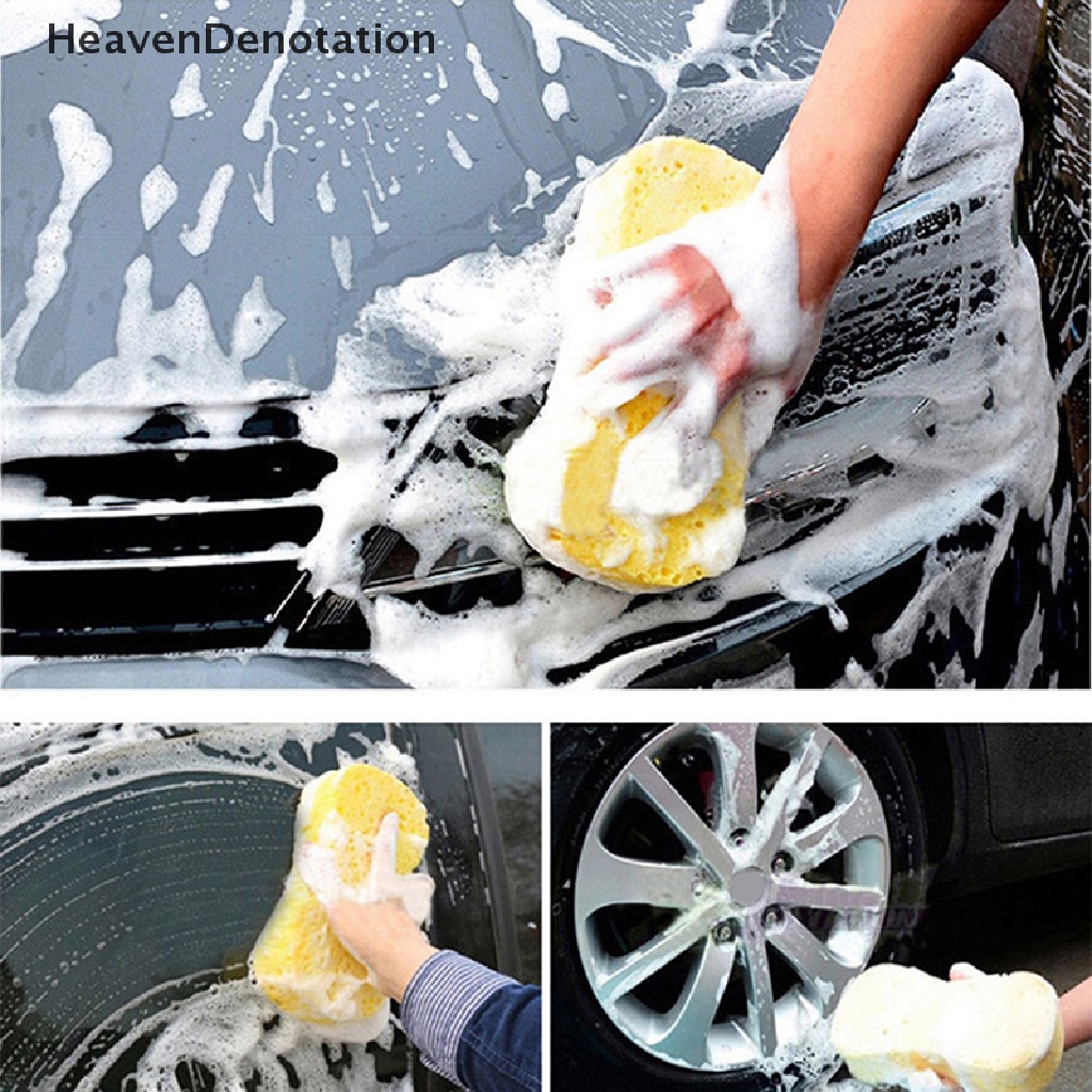 [HeavenDenotation] Alat Pembersih Spons Cuci Mobil Pembersih Kaca Mobil Serbaguna Wax Sponge Busa Auto Cleaning Tool Aksesoris HDV