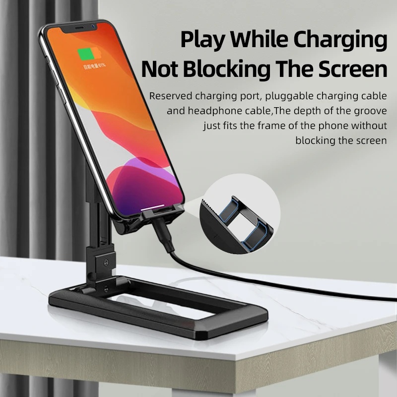 Bracket Stand Meja Lipat Adjustable Holder Tablet / Ipad / Iphone / Samsung