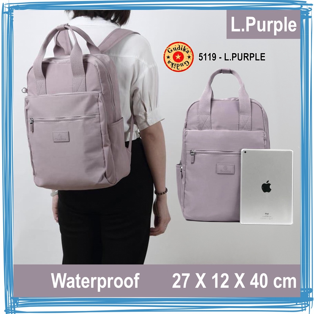 Open Reseller ✔ Gudika 5119 Ransel Trendy Korea Multiguna Muat Laptop 15 inch Bahan Nilon Kedap Air Import Original