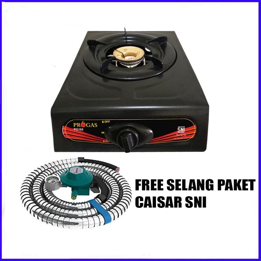 Kompor Gas 1 Tungku FREE(+) SELANG REGULATOR 100% ORIGINAL GRATIS ONGKIR( COD )