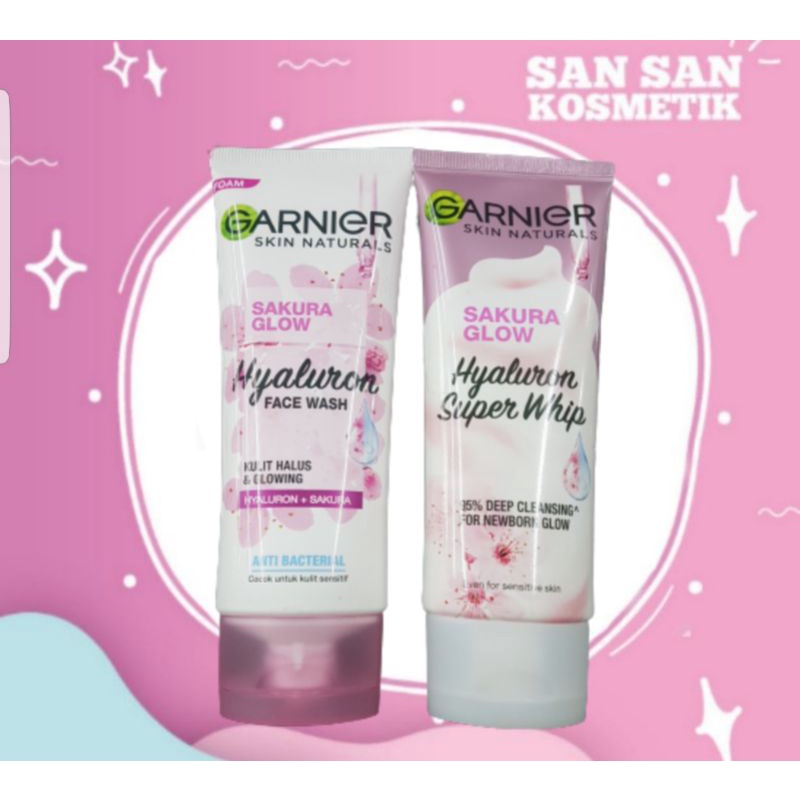 GARNIER SAKURA GLOW HAYALURON  WHIP/FOAM 50ML