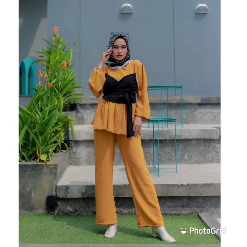 LESTI SETELAN CRINCLE VARIASI // NAURA SET CRINCLE