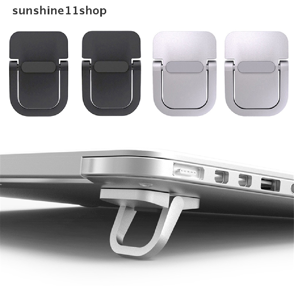 Sho 2pcs Stand Laptop Untuk Keyboard Komputer Stand Riser Zinc Alloy Dudukan Laptop N