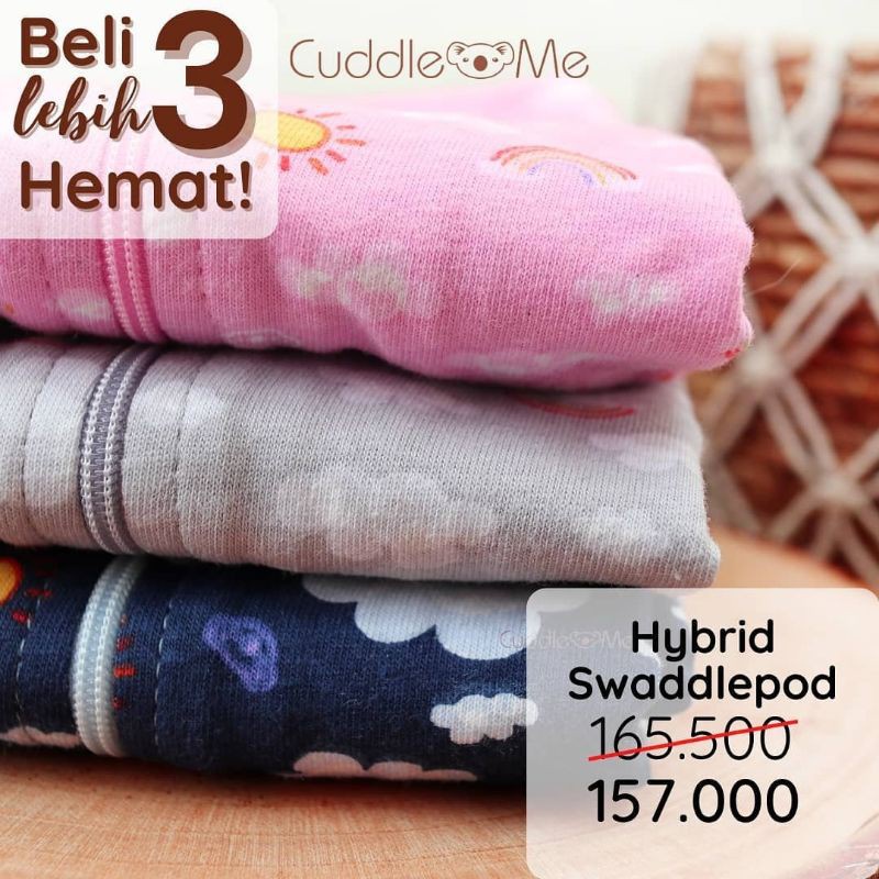 Bedong Instant Instan CuddleMe Cuddle me / Hybrid swaddle pod / bedong bayi newborn instan / bayi baru lahir / bedongan / lampin baby / swaddlepop cuddleme /selimut