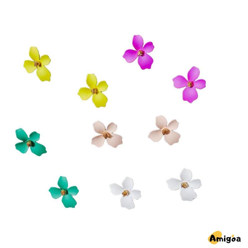 Flower Earrings Personality Versatile Elegant Temperament Stud Earrings - AG2