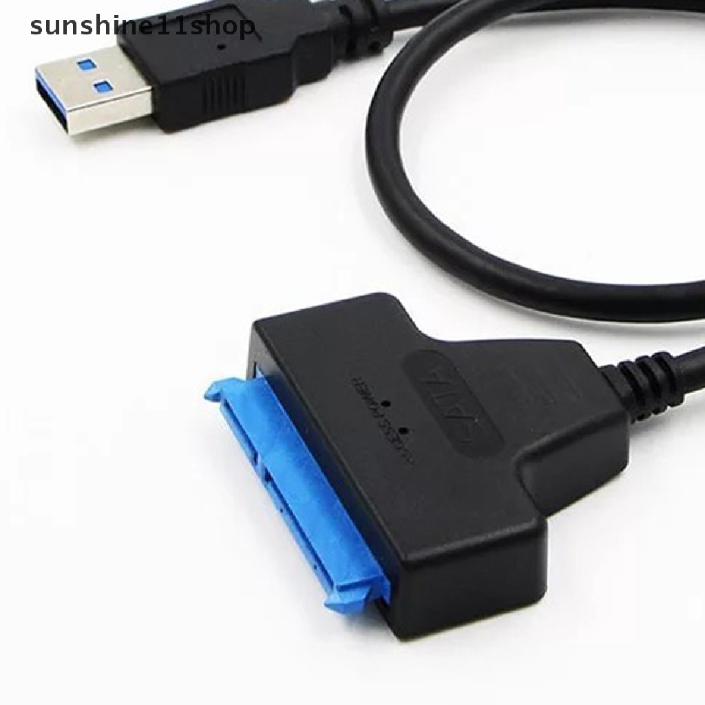 Sho Kabel Hardisk USB3.0 Ke Sata Kompatibel Dengan Hardisk HDD 2.5 Inci SSD Konektor Komputer Usb 2.0 Sata Adapter Cable N