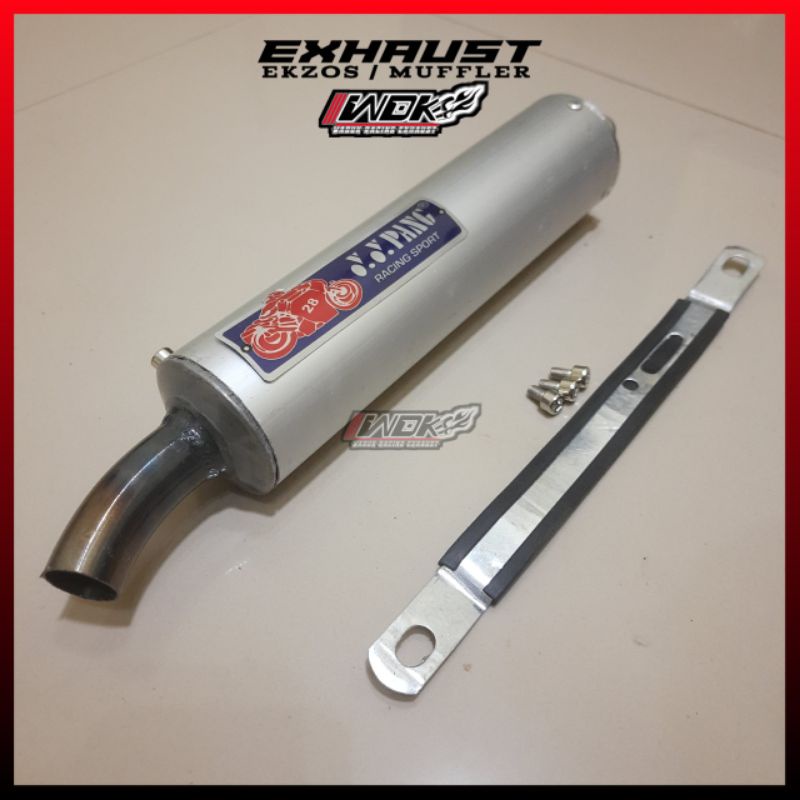 EXZOS YY PANG ALUMUNIUM MUFFLER BOX ONLY / EXHAUST YY PANG 2STROKE / SLINCER YY PANG