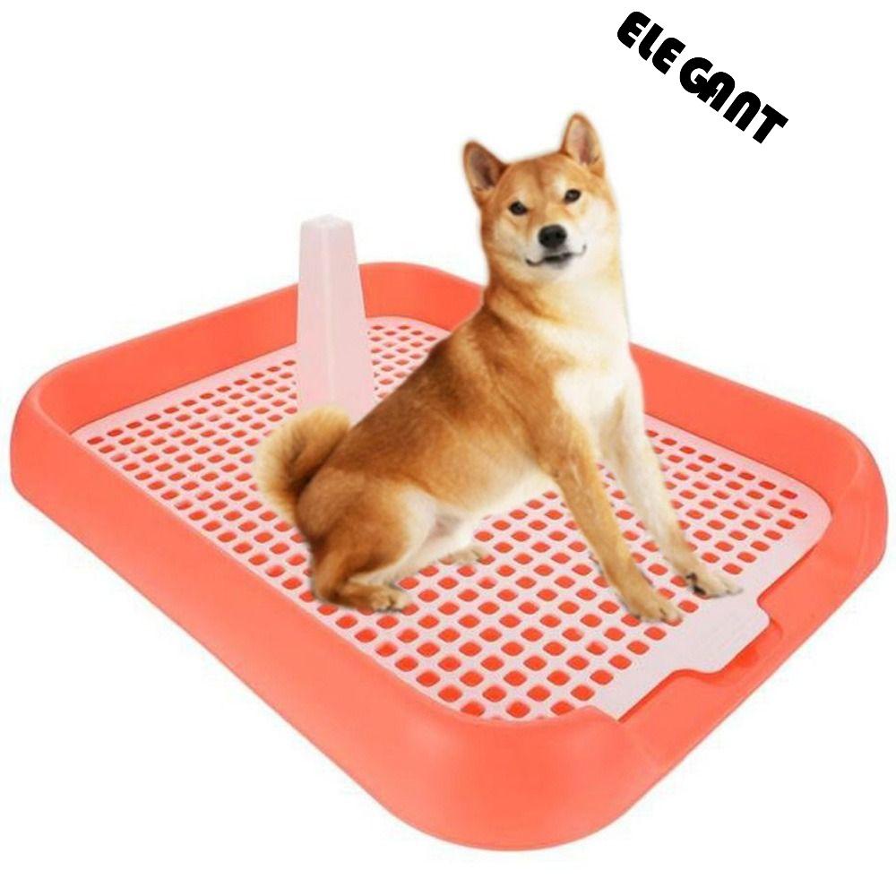 [Elegan] Pet Toilet 1PC Plastik Portable Anti Geser Praktis Pispot Anjing