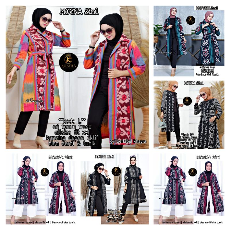 Tunic 2in1 Blazer (Ld -+120 cm) Ori Tenun Troso Jepara