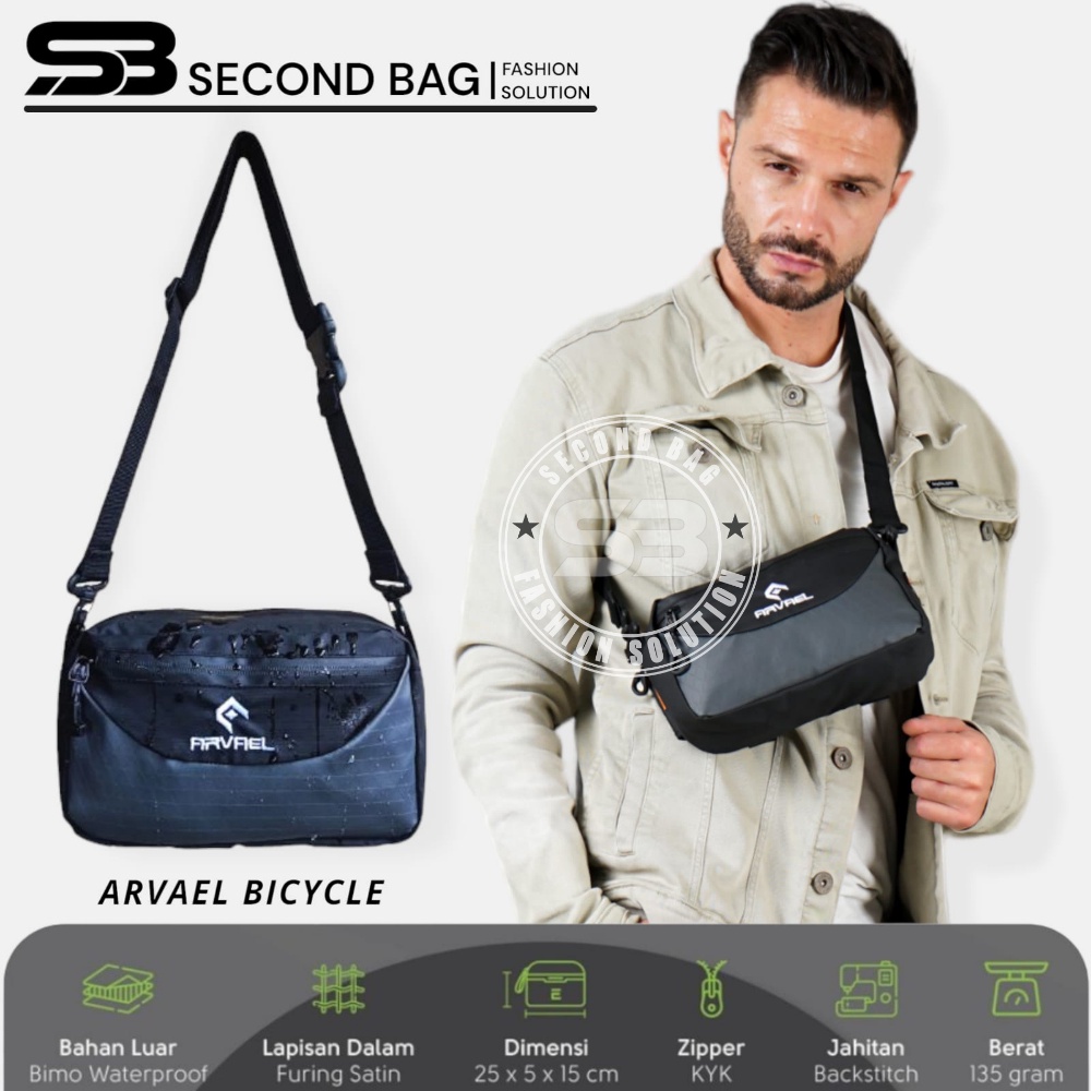 Waist bag Baycle Arvael Tas Selempang Pria Wanita Sepeda Waterproof