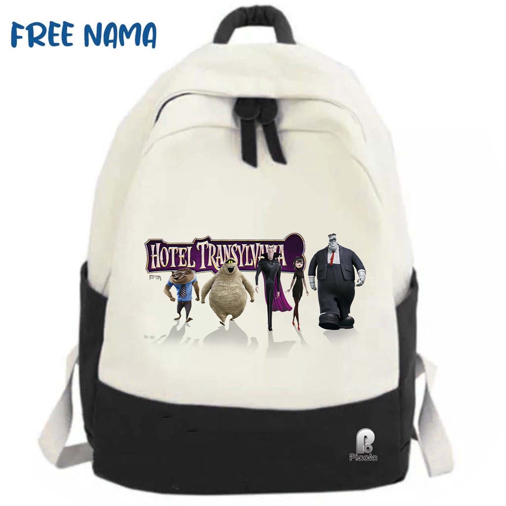 TAS RANSEL BACKPACK ANAK SEKOLAH MOTIF KARTUN HOTEL TRANSYLVANIA UNISEX (FREE NAMA)