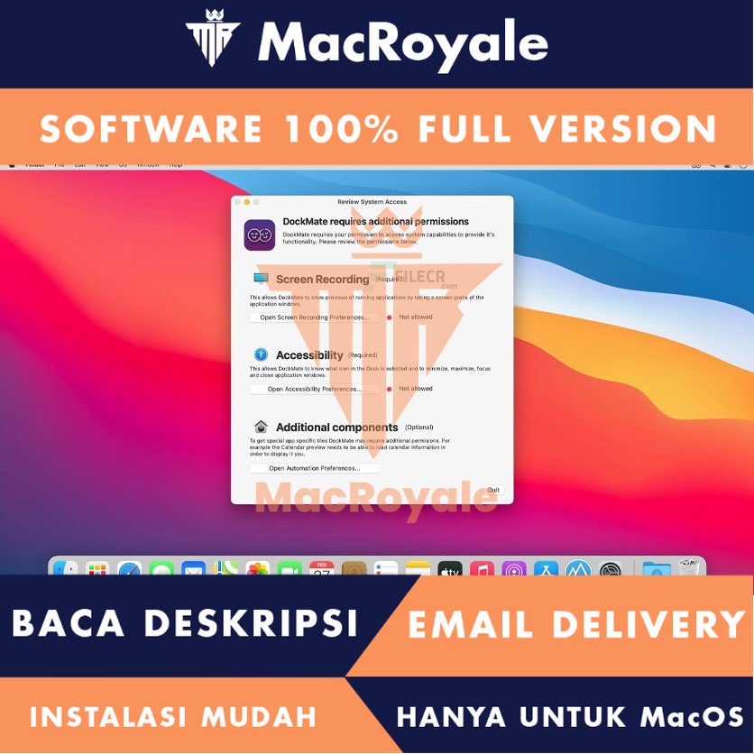 [MacOS] Dock Mate Full Version Lifetime Full Garansi