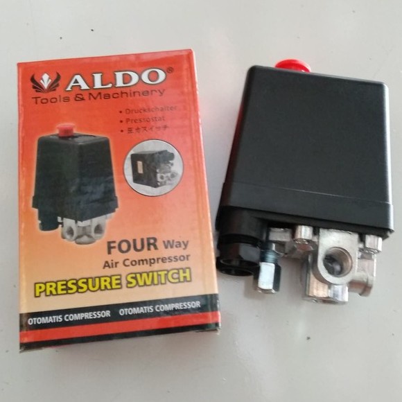 ALDO SWITCH OTOMATIS KOMPRESOR MINI 4 LUBANG AIR COMPRESSOR PRESSURE