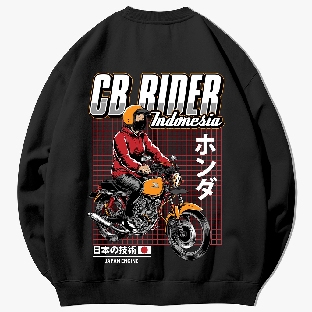 CREWNECK FLEECE SUNMORI MOTOR CB RIDER JOE LEE