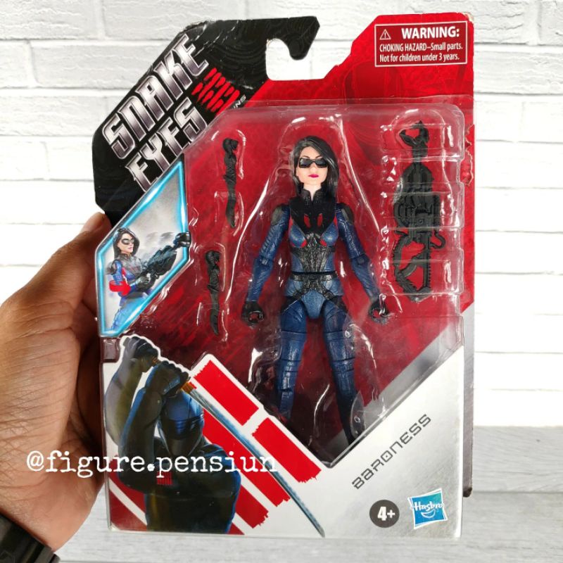 HASBRO GI JOE BARONESS GIJOE SNAKE EYES ACTION FIGURE ORIGINAL HASBRO