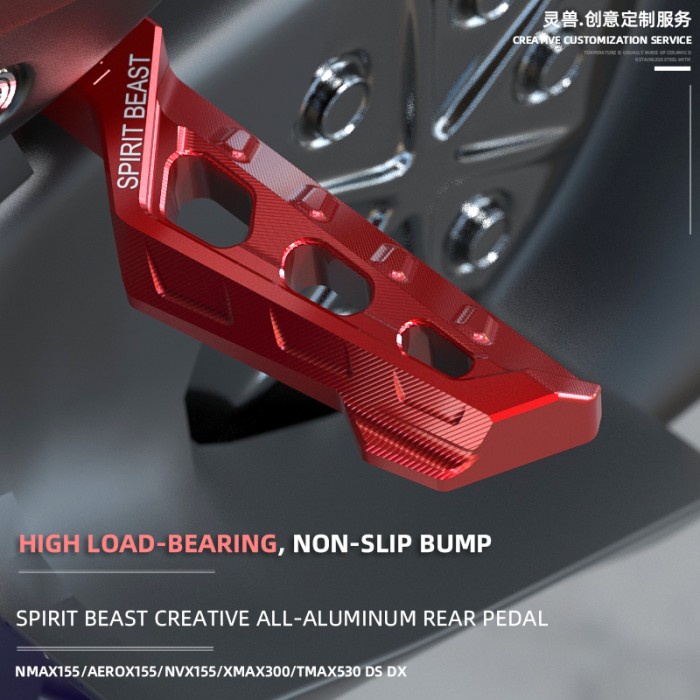 Spirit Beast Footstep Belakang / Injakan Kaki Nmax Aerox Xmax