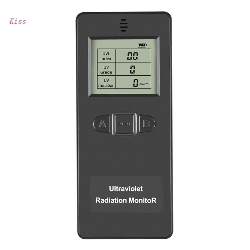 Kiss Alat Pendeteksi Radiasi Ultraviolet Digital UVI Meter Dosimeter Tester Counter