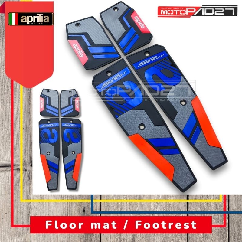 Karpet pijakan kaki footrest floor Rubber Premium APRILIA SR-GT200