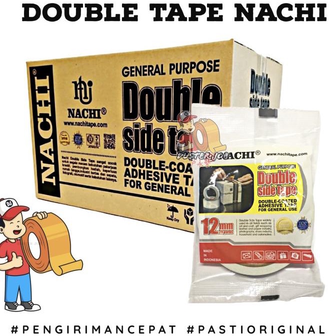 

[CABANG] Double Tape Nachi 12mm (1/2inch) 10Y PER 1 DUS