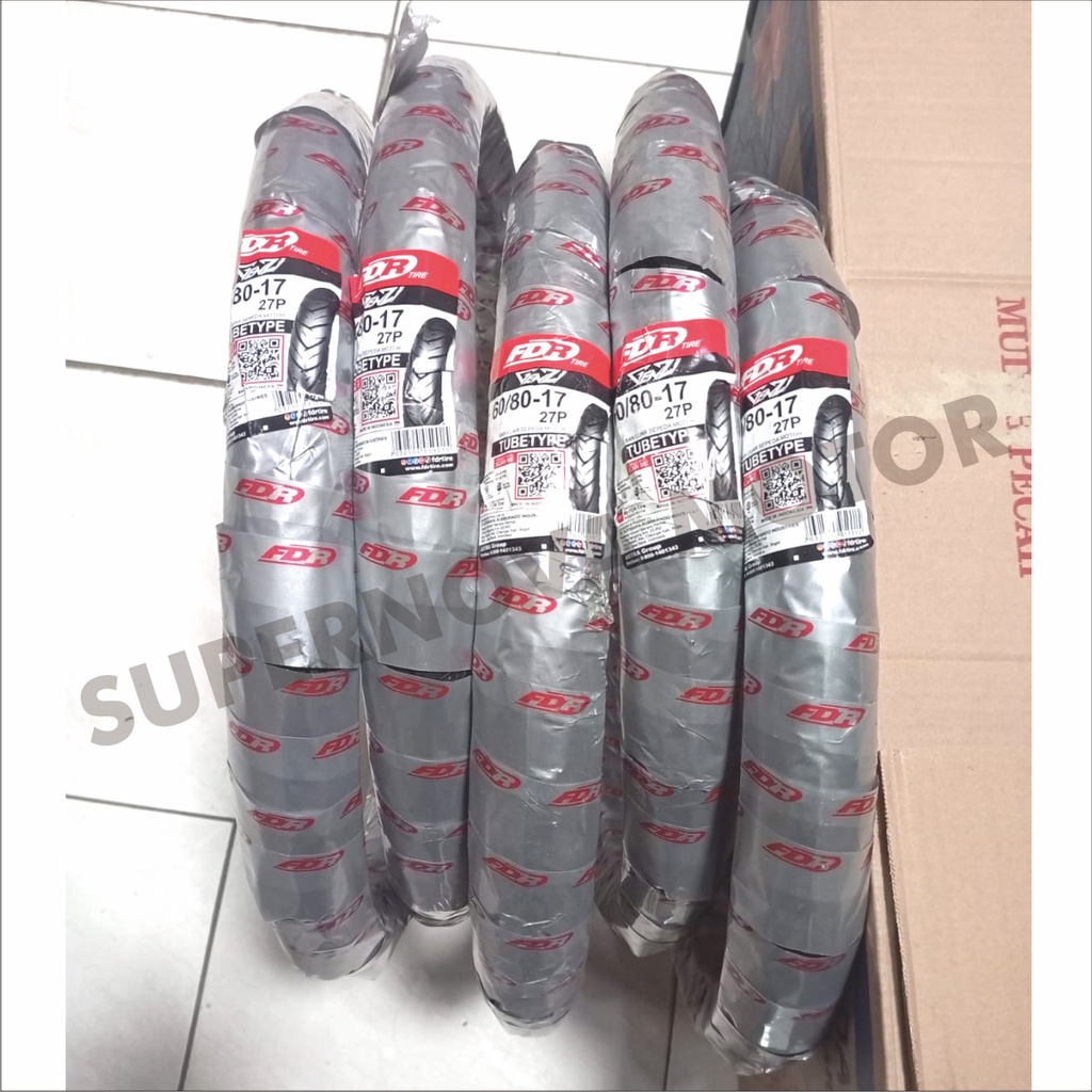 BAN LUAR FDR 60/80-17, 70/80-17 TYPE GENZI BAN LUAR FDR CACING RING 17 TUBETYPE