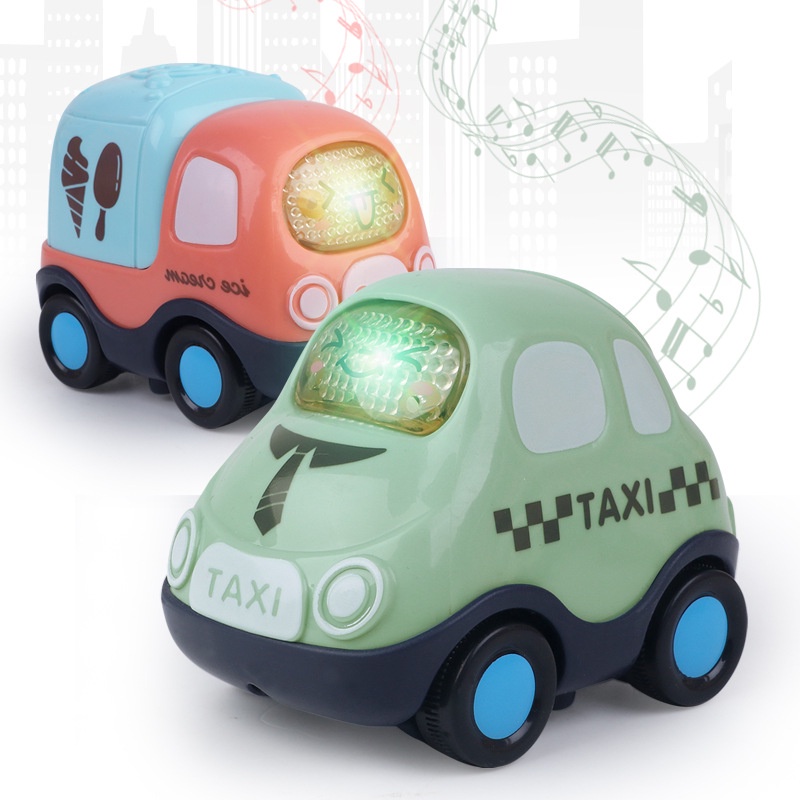 Mobil Mainan Bayi Untuk Usia 12 Th Mobil Musik Untuk Balita Laki-Laki Perempuan Anak Kartun Pull Back Cars Untuk Anak Laki-Laki Mainan Hadiah Ulang Tahun
