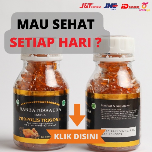 HABBATUSSAUDA EXTRA PROPOLIS TRIGONA 200 KAPSUL | Original | Habbasyifa | Trigona Gold