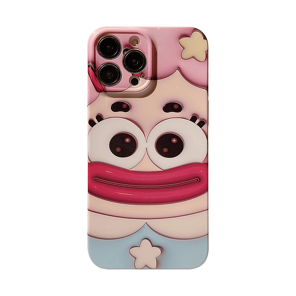 3d Freaky Dolls Couple Hard Shell Case Untuk Iphone SE 2020 7 /8 Plus 14x XR XM 11 12 13 PRO MAX Casing Cover Pelindung AT0047