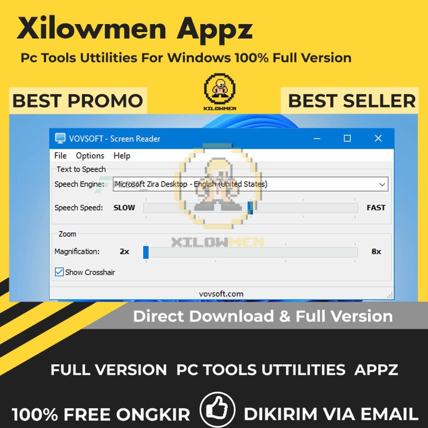 [Full Version] VovSoft Screen Reader Pro PC Tools Software Utilities Lifetime Win OS