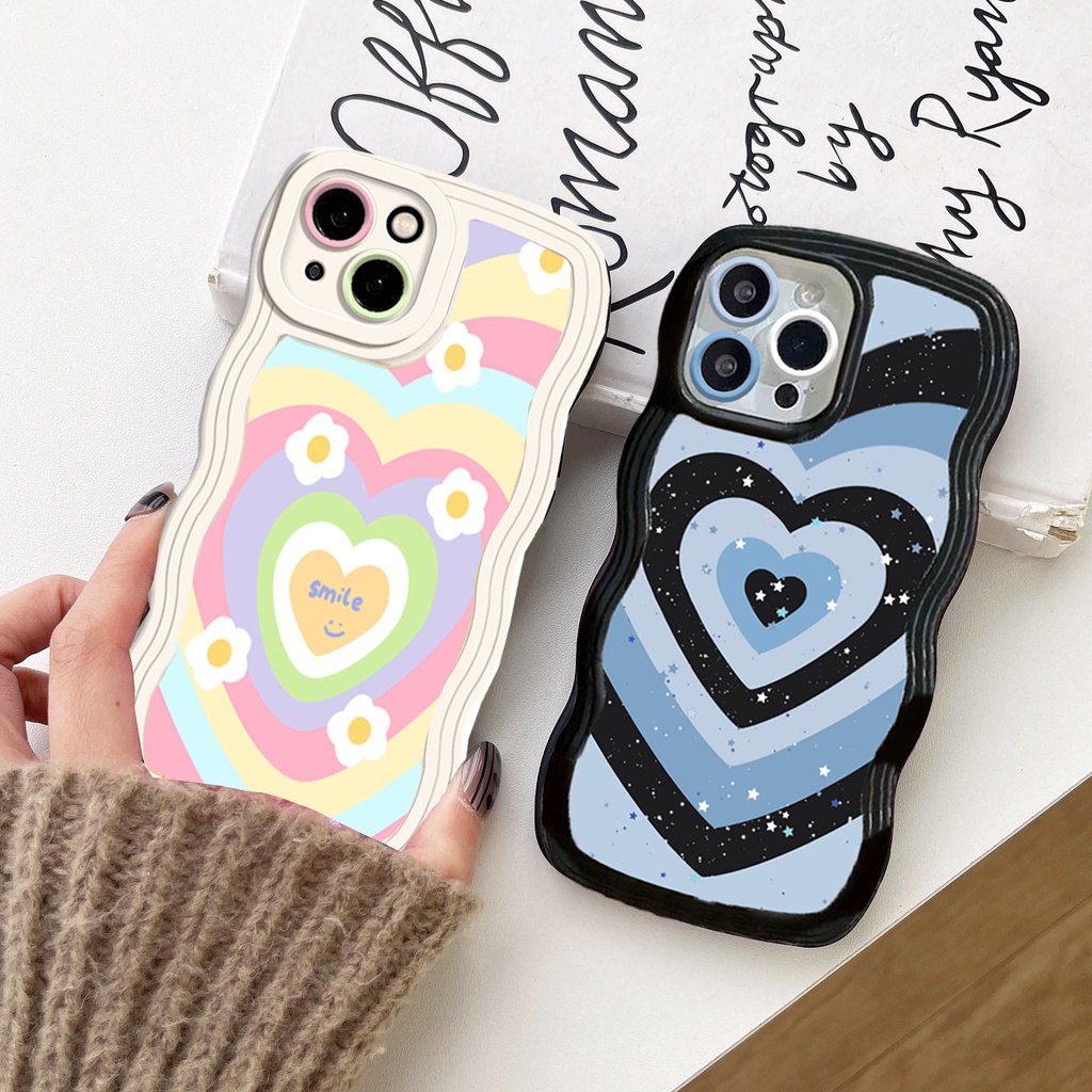 Case Redmi Note11 Pro 11S Redmi 10C 10A 9A Note10 5G Note 10S 9C 9T Note9 Note8 Poco X3 Pro NFC Jahitan Banyak Warna Love Flower Fashion Kreativitas Cover