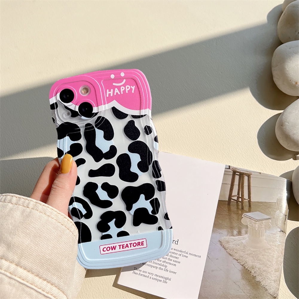 Realme 10 4G RealmeC35 C33 C31 C30 C21Y 9i 8i 6i 5s 5i 7i C15 C25 C25Y C12 C1 C20 C3 C2 C1 Narzo 50 Wavy Edge Denim Patch Happy Leopard Print Soft Couple Case