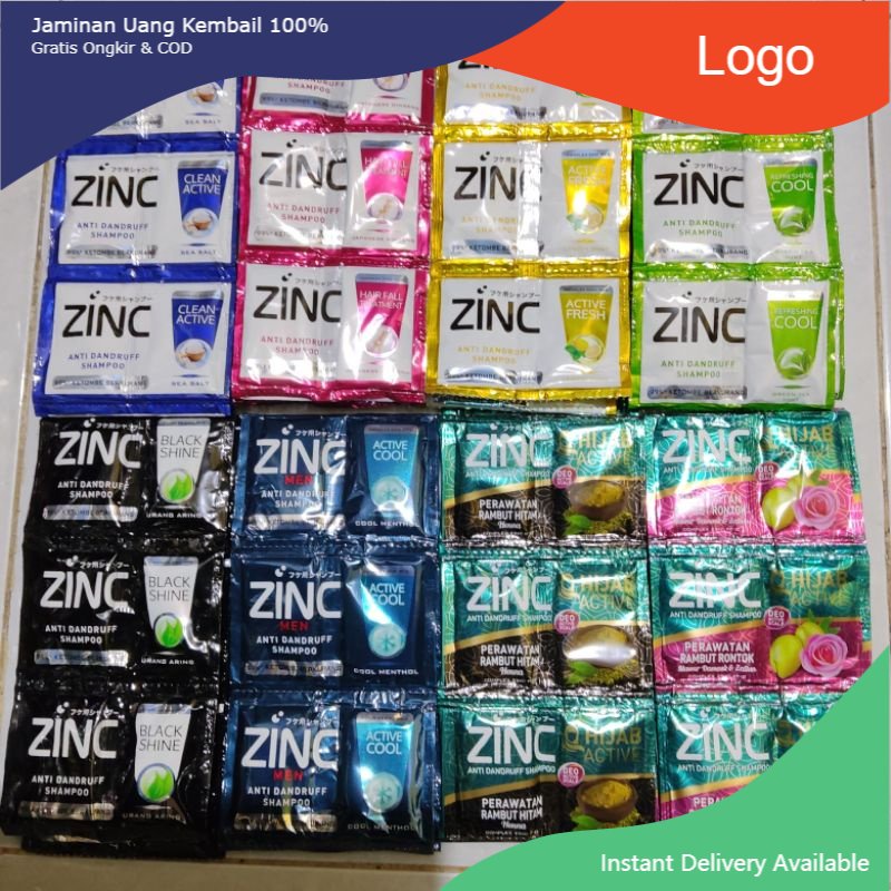 [Wajib Tanyakan Stok] Shampoo zinc sachet isi 12 / zinc sachet / sampo zinc /shampoo zinc renteng / 