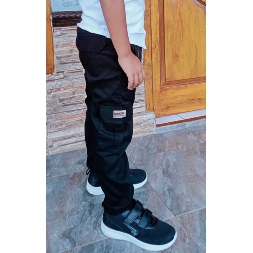 (COD)CELANA CHINO CARGO PANJANG ANAK BOOMBOOBEEE 1-12TH/TWILL STRECH COMBED