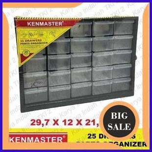 suku cadang Rak Susun Plastik KENMASTER 25 Drawer Part Organizer Alat Pancing Lego Laci Te