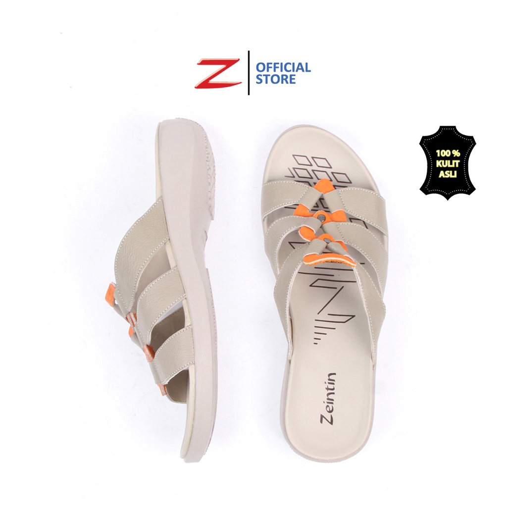 Zeintin - Sandal Kulit Wanita Wedges Original Zeintin Sandal Jepit Sandal Slide WR