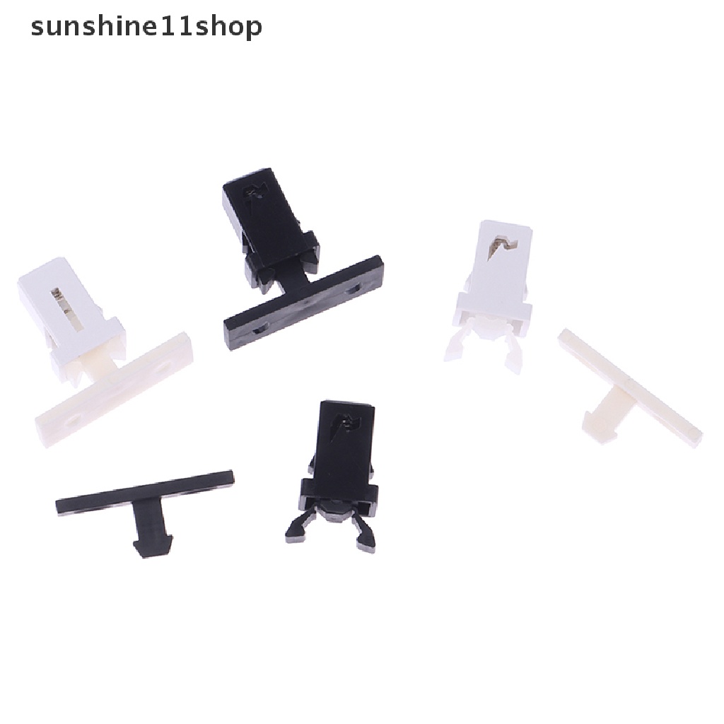 Sho 10Pcs Hitam Putih PR-001 Kunci Saklar Kunci Pintu Kecil Untuk MS Air Conditioner Set N