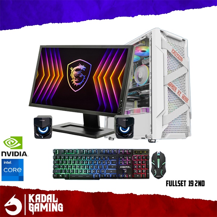 PC CORE I5 4570 VGA NVIDIA RTX 3050 16GB RAM GAMING EDITING LIVESTREAMING KOMPUTER SET SIAP PAKAI RENDERING