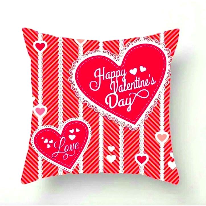 TANPA BANTAL Sarung Bantal Sofa Nuansa Natal VALENTINE 45 x 45 Christmas decoration