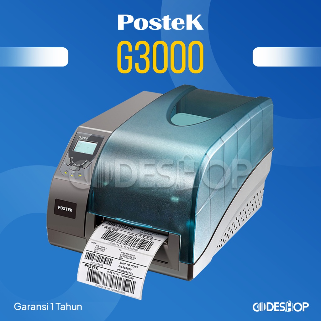 Printer Barcode Postek G3000 Cetak Label 300 DPI