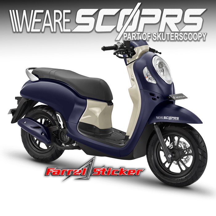 Sticker We Are SCOPRS STIKER SCOOPY Cutting - Putih