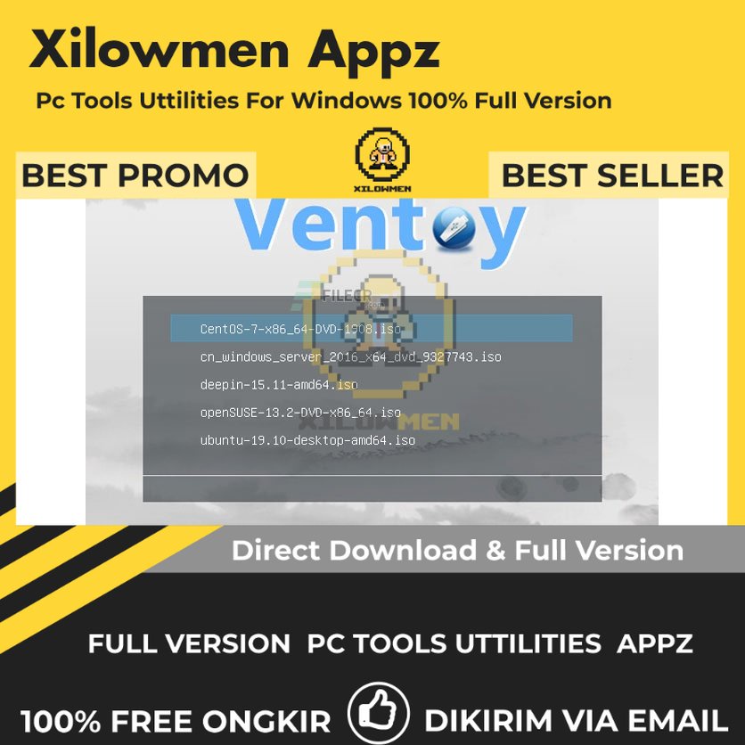 [Full Version] Ventoy + Live CD Pro PC Tools Software Utilities Lifetime Win OS - Alat bootable untuk instalasi sistem operasi via USB